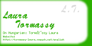laura tormassy business card